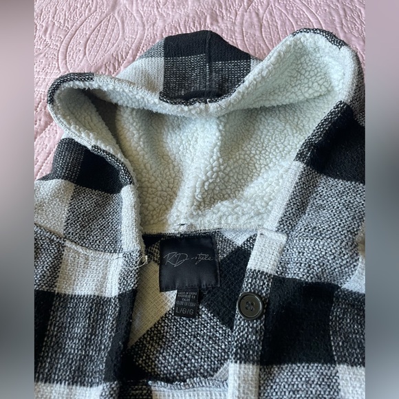 RD Style plaid shacket with fur - Picture 3 of 4